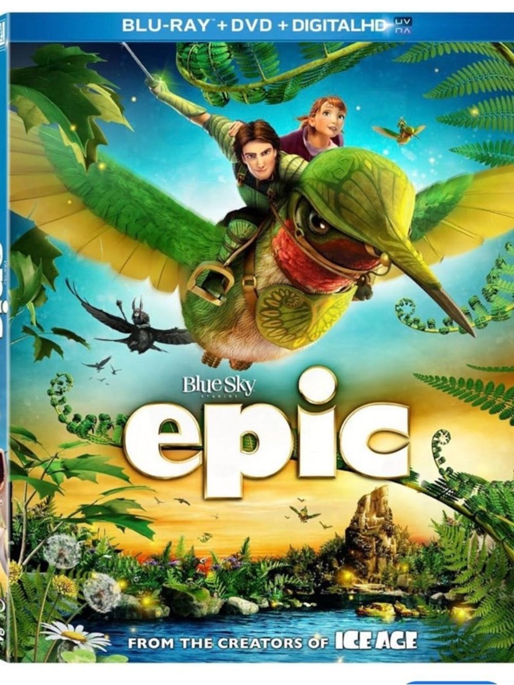 #1858: Blue Sky Epic Movie Cover Art — Green and Blue Illustration